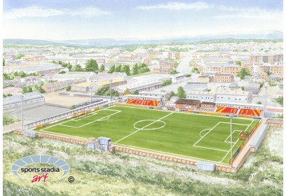 Gloucester City FC Inside New Meadow Park Stadium Wall Art Print
